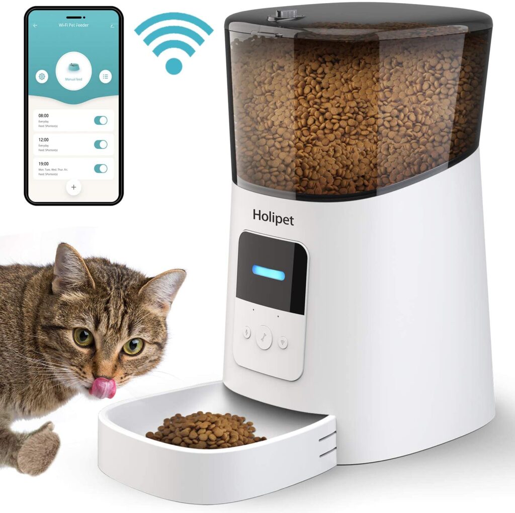 Holipet-Automatic-Cat-Feeder-WiFi-Enable-Smart-Pet-Dog-Food-Dispenser-App